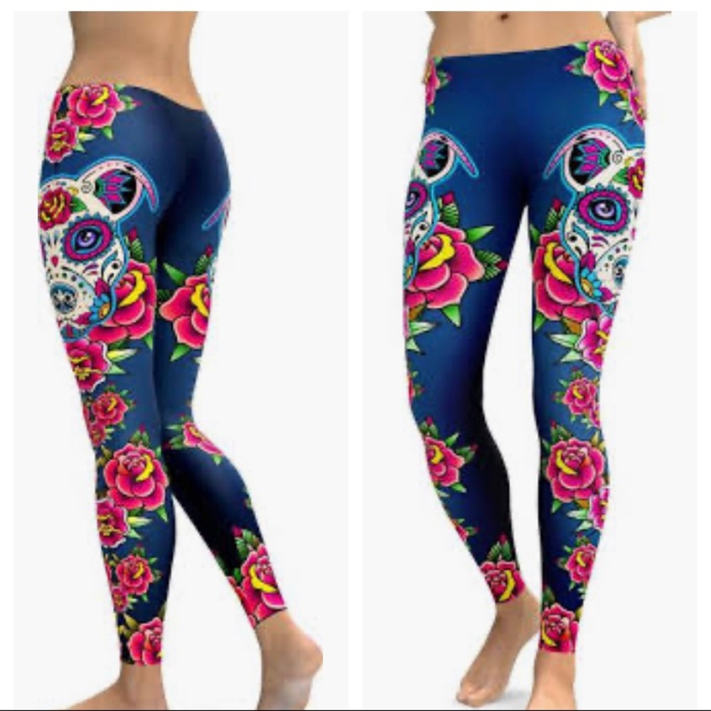 GearBunch Sugar Skull Leggings